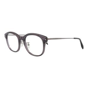 Alexander McQueen Mens Round/Oval Grey Ruthenium Transparent Fashion Designer